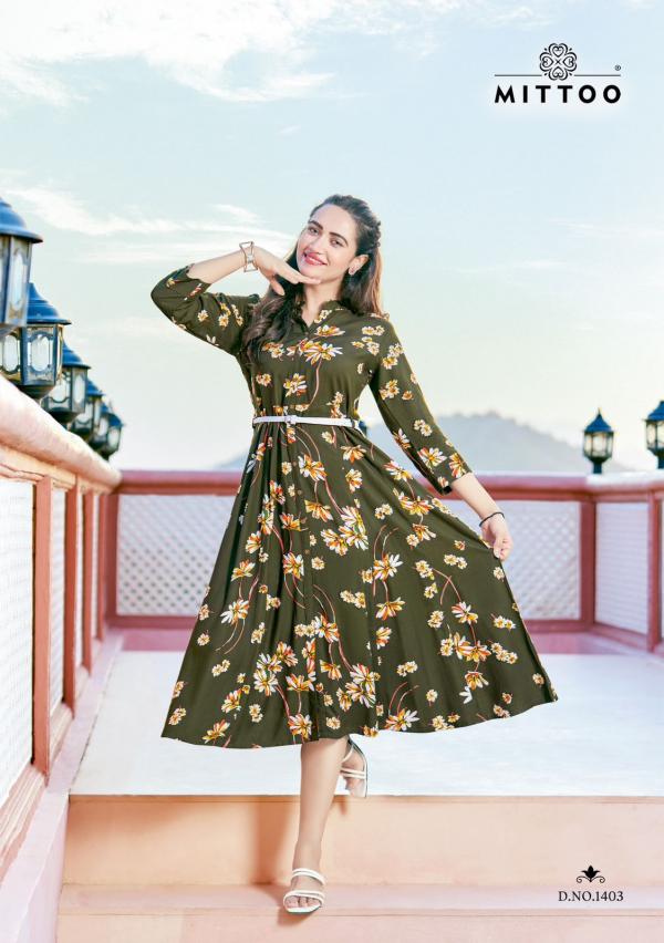 Mittoo Belt Vol 14 Fancy Rayon Printed Kurti Collection